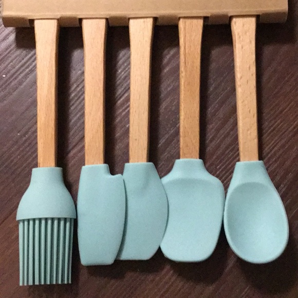 Harvest Deco 5 Piece Mini Wood & Silicone Set - Picture 2 of 4